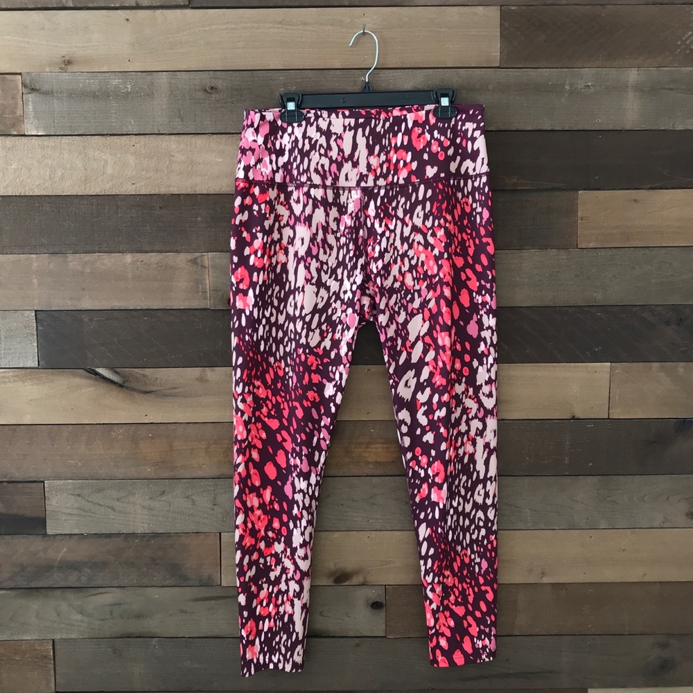 Fila Sport Red Animal Print Athletic Leggings